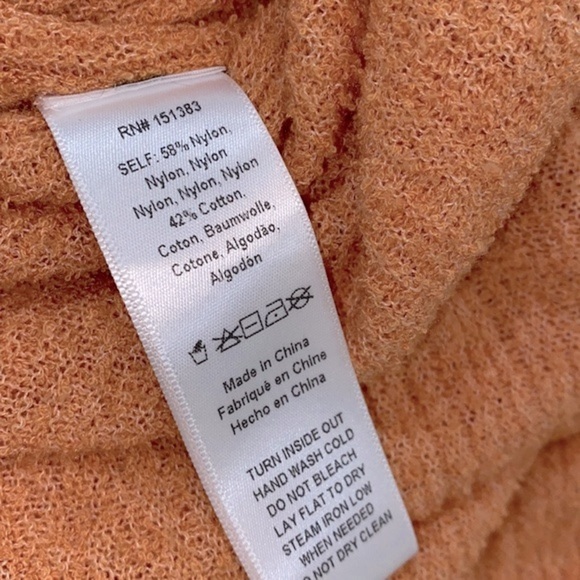 Anthropologie Current air peach color knit sweater maxi skirt size medium - Picture 8 of 8